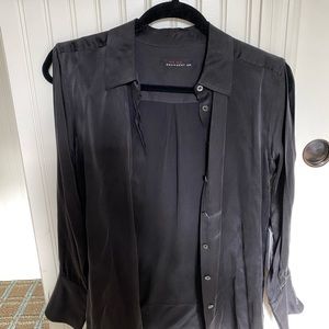 Equipment x Kate Moss silk split sleeve blouse